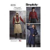 Simplicity Mens Sewing Pattern 8235 Cosplay Costume