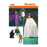 Simplicity Childrens Sewing Pattern 1583 Capes, Tabards & Hats Fancy Dress Costumes