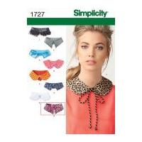 Simplicity Ladies Easy Sewing Pattern 1727 Fashion Collars