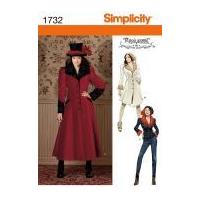 Simplicity Ladies Sewing Pattern 1732 Victorian Style Coat & Jacket