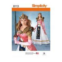 Simplicity Ladies Sewing Pattern 8113 Costume with Craft Foam Armor, Belt & Crown