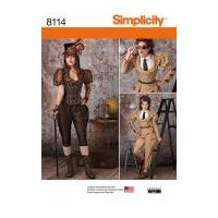 simplicity ladies sewing pattern 8114 steampunk costumes