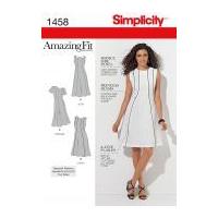 simplicity ladies sewing pattern 1458 princess seam dresses