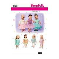 Simplicity Crafts Sewing Pattern 1485 Doll Clothes & Tutu's