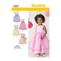 simplicity childrens sewing pattern 1507 special occasion dresses