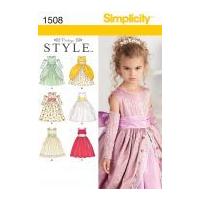 simplicity childrens sewing pattern 1508 special occasion dresses gaun ...