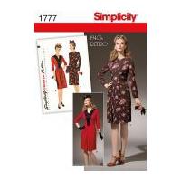 Simplicity Ladies Sewing Pattern 1777 Vintage Style 1940's Dresses