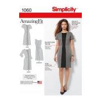 Simplicity Ladies Sewing Pattern 1060 Amazing Fit Panelled Dresses