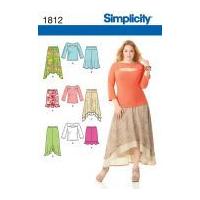 Simplicity Ladies Sewing Pattern 1812 Keyhole Tops & Skirts