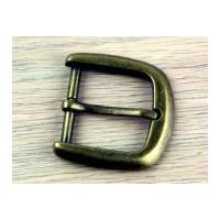 simplicity d shape metal buckle fastener antique gold