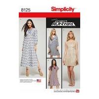 simplicity ladies sewing pattern 8125 dresses with bodice variations