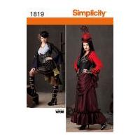 Simplicity Ladies Sewing Pattern 1819 Victorian Era Steam Punk Costumes