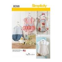 simplicity baby sewing pattern 8098 rompers sandals stuffed duck toy