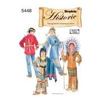 Simplicity Childrens Sewing Pattern 5448 Native American Costumes