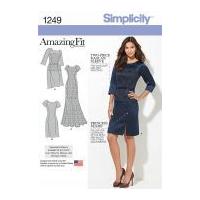 Simplicity Ladies Sewing Pattern 1249 Amazing Fit Dresses in 3 Styles