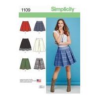 Simplicity Ladies Easy Sewing Pattern 1109 Pleated Skirts in 6 Styles