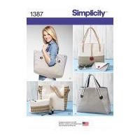 Simplicity Accessories Easy Sewing Pattern 1387 Beach Bags & Cases