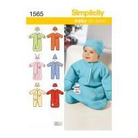Simplicity Baby Easy Sewing Pattern 1565 Sleeping Bags, Rompers & Hats