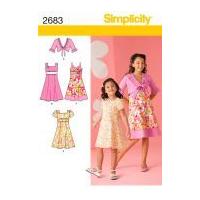 Simplicity Childrens Sewing Pattern 2683 Dresses & Jacket