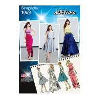 simplicity ladies sewing pattern 1099 glamorous skirts tops