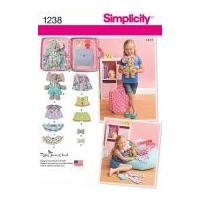 simplicity easy sewing pattern 1238 toys clothes accessories