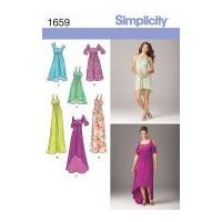 Simplicity Ladies Sewing Pattern 1659 Dresses in 5 Variations