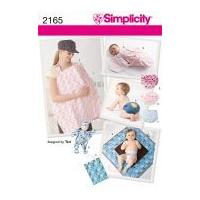 simplicity baby easy sewing pattern 2165 bunting doll baby accessories