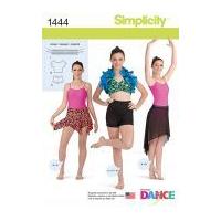 Simplicity Ladies Sewing Pattern 1444 Leotards & Dancewear