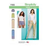 Simplicity Ladies Easy Sewing Pattern 1165 Shorts & Trouser Pants