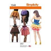 Simplicity Ladies Easy Sewing Pattern 1346 Costume Fancy Dress Skirts