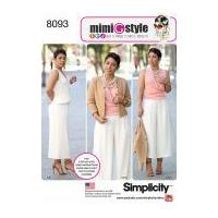 Simplicity Ladies Sewing Pattern 8093 Top, Jacket & Trouser Suit