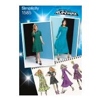 Simplicity Ladies Sewing Pattern 1585 Flared Dresses