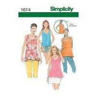 Simplicity Ladies Sewing Pattern 1614 Summer Tops in 4 Styles