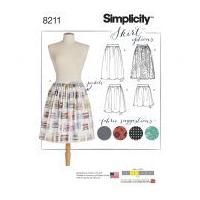 Simplicity Ladies Easy Sewing Pattern 8211 Dirndl Skirts in Three Lengths