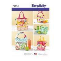 Simplicity Accessories Easy Sewing Pattern 1385 Bags & Purses