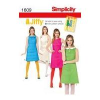 simplicity ladies easy sewing pattern 1609 vintage style two piece dre ...