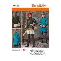 simplicity ladies sewing pattern 1299 fitted coat jacket