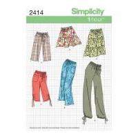 Simplicity Ladies Easy Sewing Pattern 2414 Tiered Skirts & Casual Trouser Pants