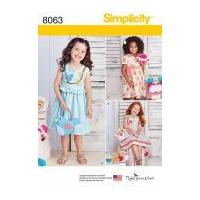 simplicity girls easy sewing pattern 8064 summer dresses bolero