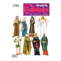 Simplicity Ladies, Men's & Teenagers Sewing Pattern 4795 Nativity Costumes