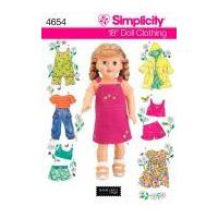 Simplicity Crafts Sewing Pattern 4654 Doll Clothes for Summer