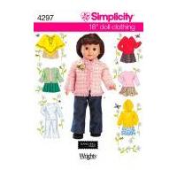 Simplicity Crafts Sewing Pattern 4297 Doll Clothing