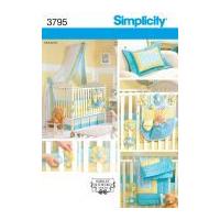 simplicity homeware sewing pattern 3795 baby nursery accessories