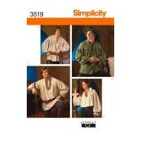 simplicity ladies men39s teens sewing pattern 3519 shirt costumes