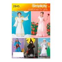 Simplicity Childrens Sewing Pattern 2845 Fancy Dress Costumes