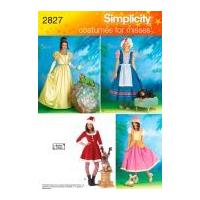 Simplicity Ladies & Pet Dogs Sewing Pattern 2827 Fancy Dress Costumes