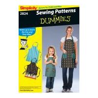 Simplicity Ladies & Girls Easy Sewing Pattern 2824 Aprons