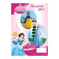 Simplicity Childrens Sewing Pattern 2817 Snow White & Cinderella Disney Costumes