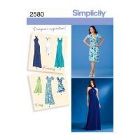 Simplicity Ladies Sewing Pattern 2580 Day & Special Occasion Dresses