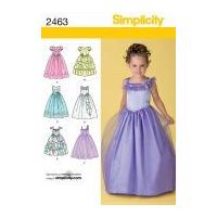 simplicity childrens sewing pattern 2463 special occasion dresses